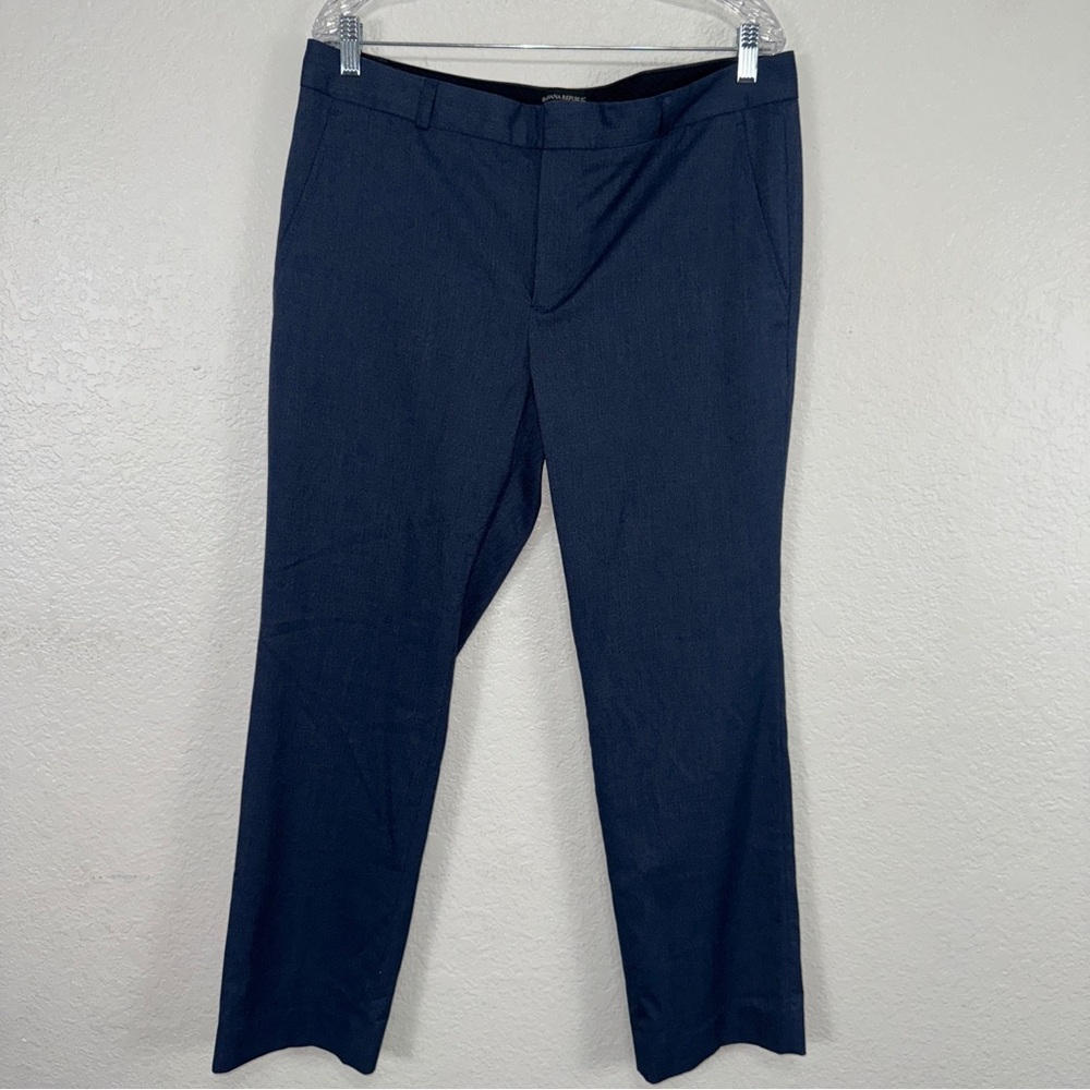 Banana Republic‎ Reegan Slim Blue Combo Dress Pants Work Office Business 14 #cc